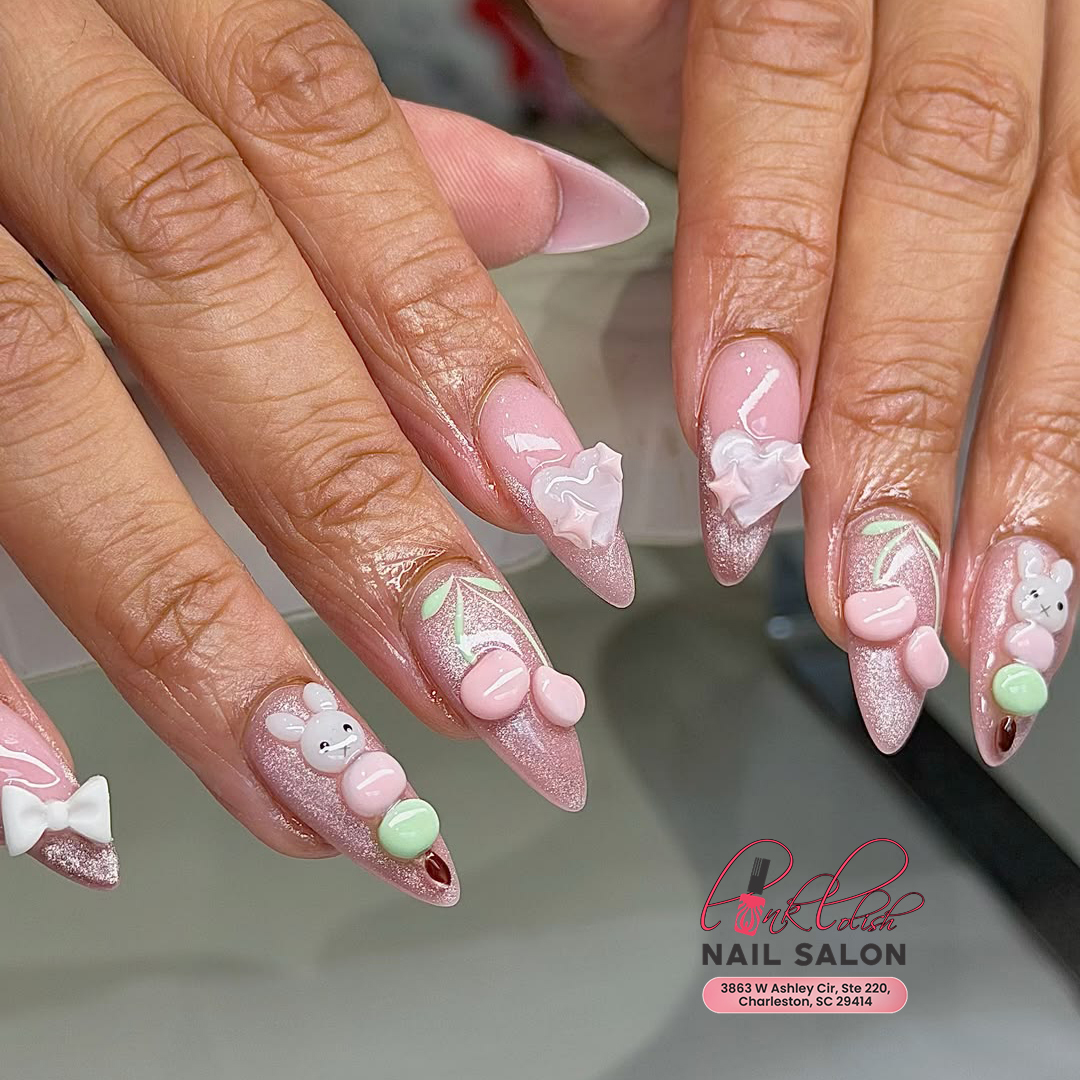 Pink Polish Nail West Ashley nail work in Charleston, South Carolina